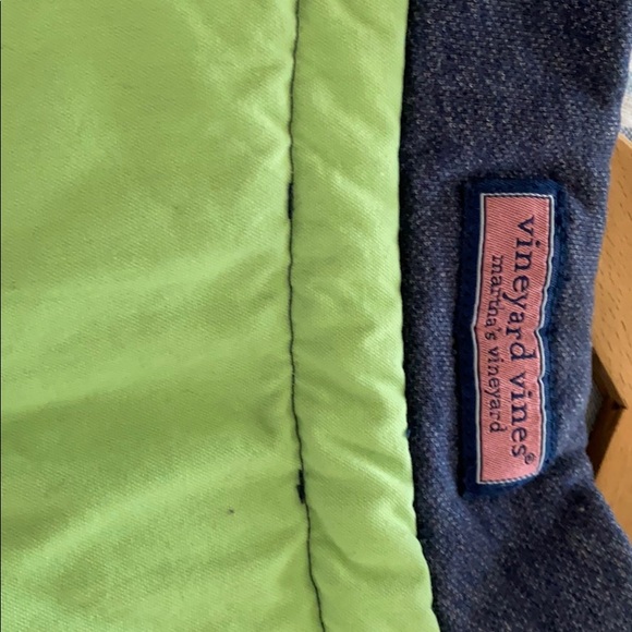 Vineyard Vines Navy/Green Quarter Zip - Picture 6 of 6